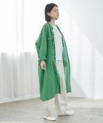 コットンシルクローン　ドルマンワンピース